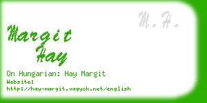 margit hay business card